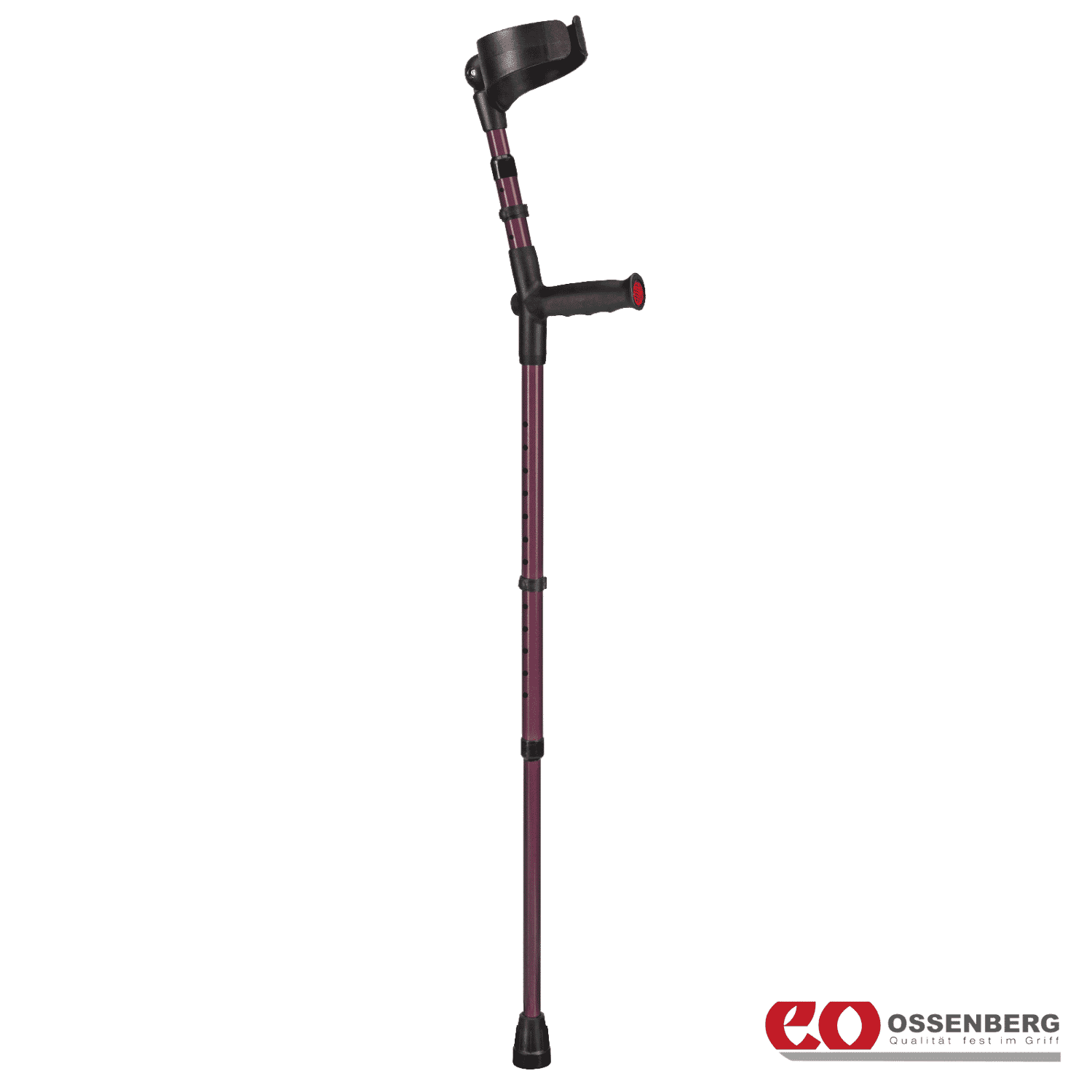 View Ossenberg Soft Grip Double Adjustable Crutches Blackberry Single information