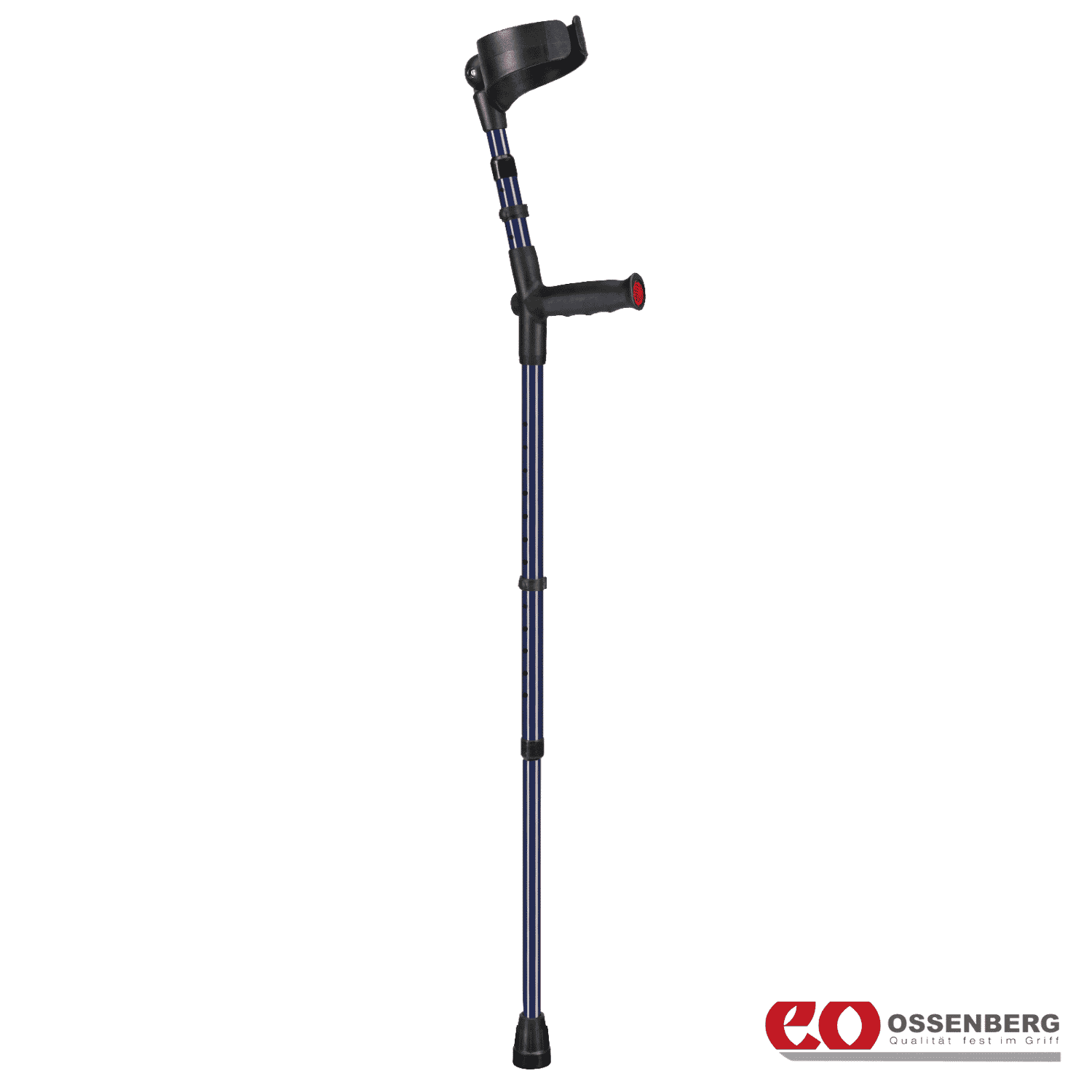 View Ossenberg Soft Grip Double Adjustable Crutches Blue Single information