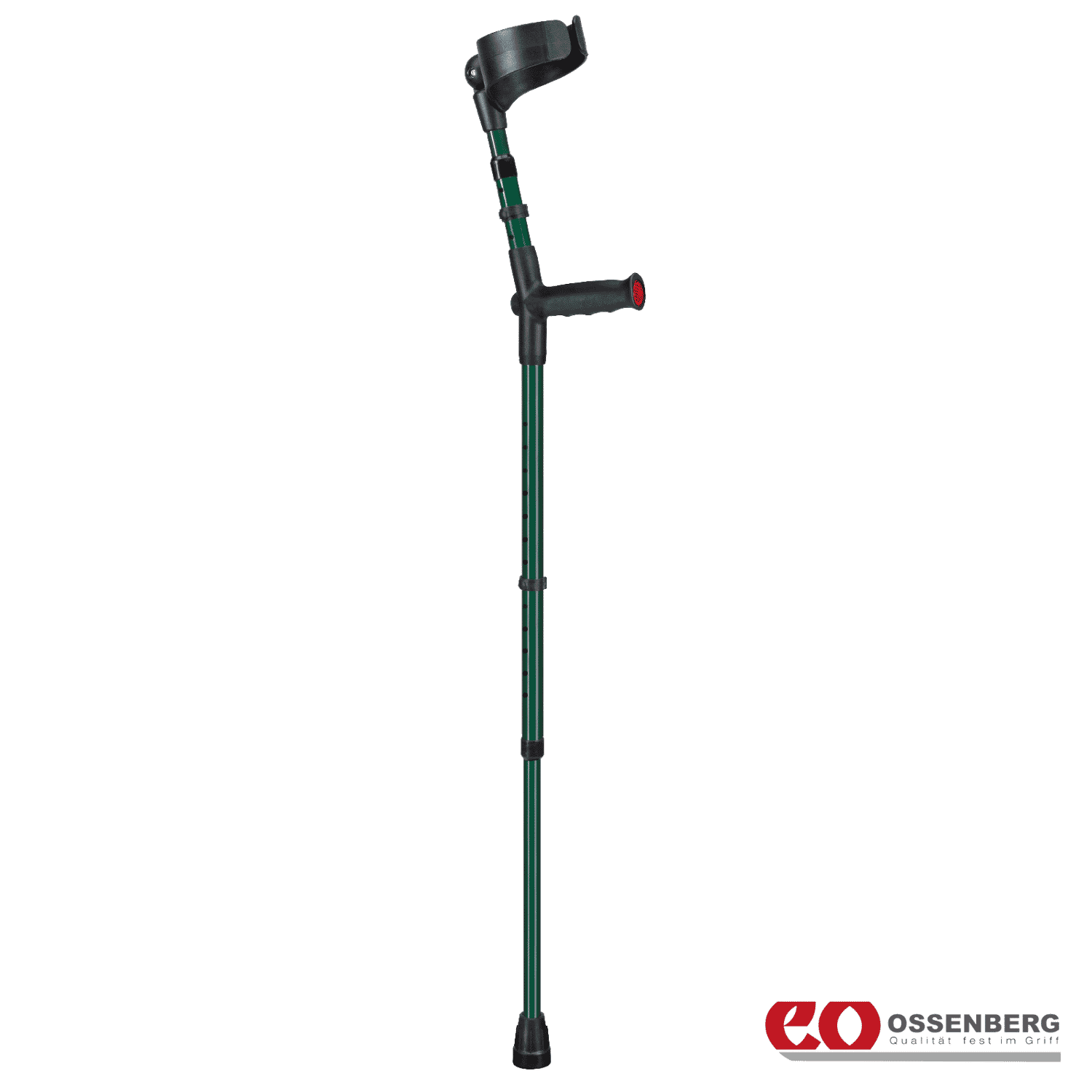 View Ossenberg Soft Grip Double Adjustable Crutches British Racing Green Single information