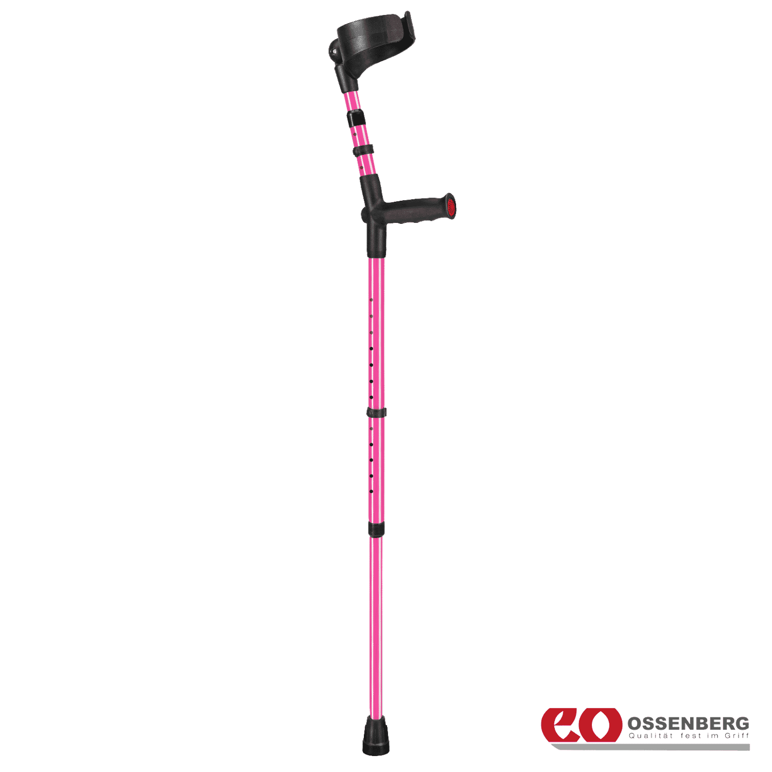 View Ossenberg Soft Grip Double Adjustable Crutches Pink Single information