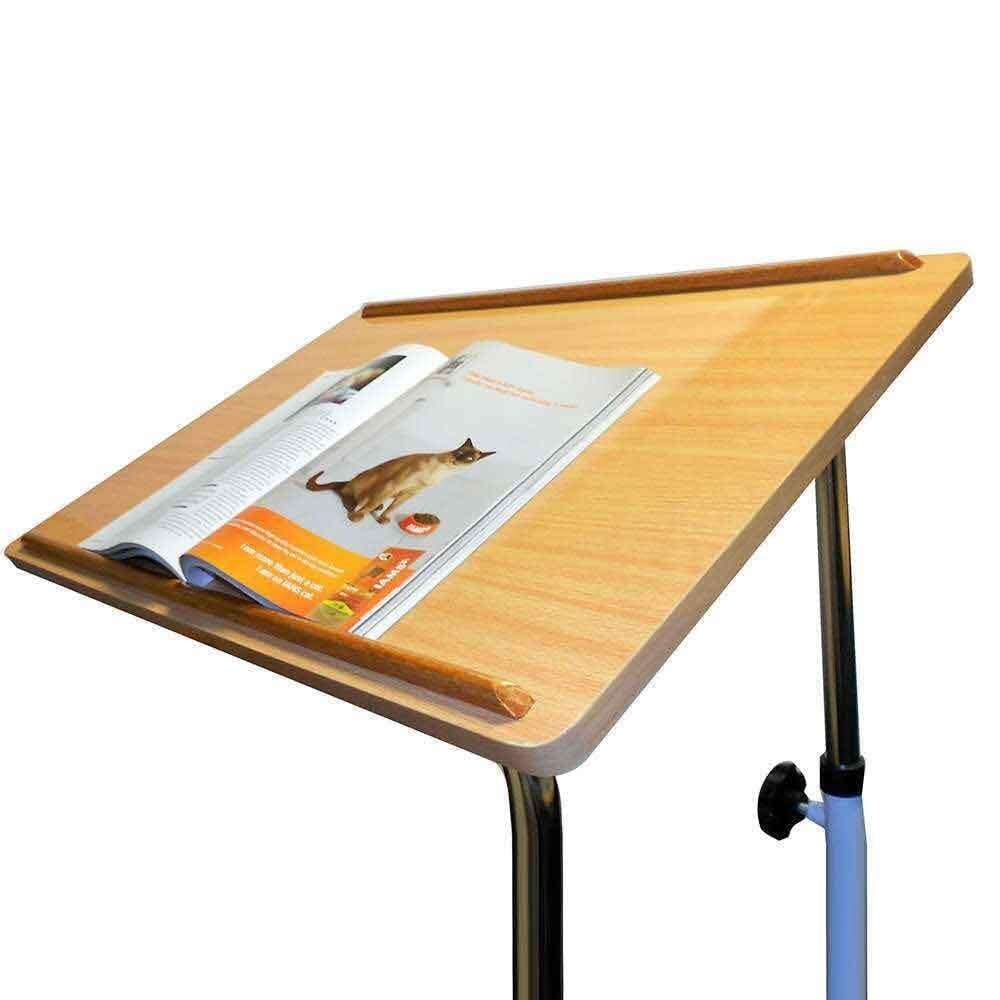 over bed table angled