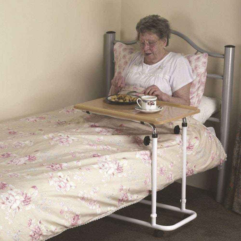 View Over Bed Table Ht Adjustable Wheeled information
