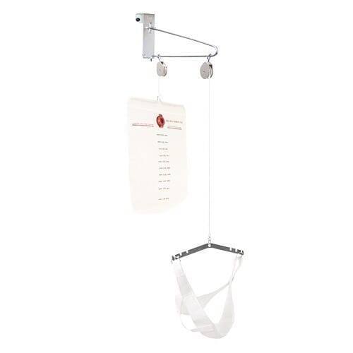 over door exercise pulley with traction set