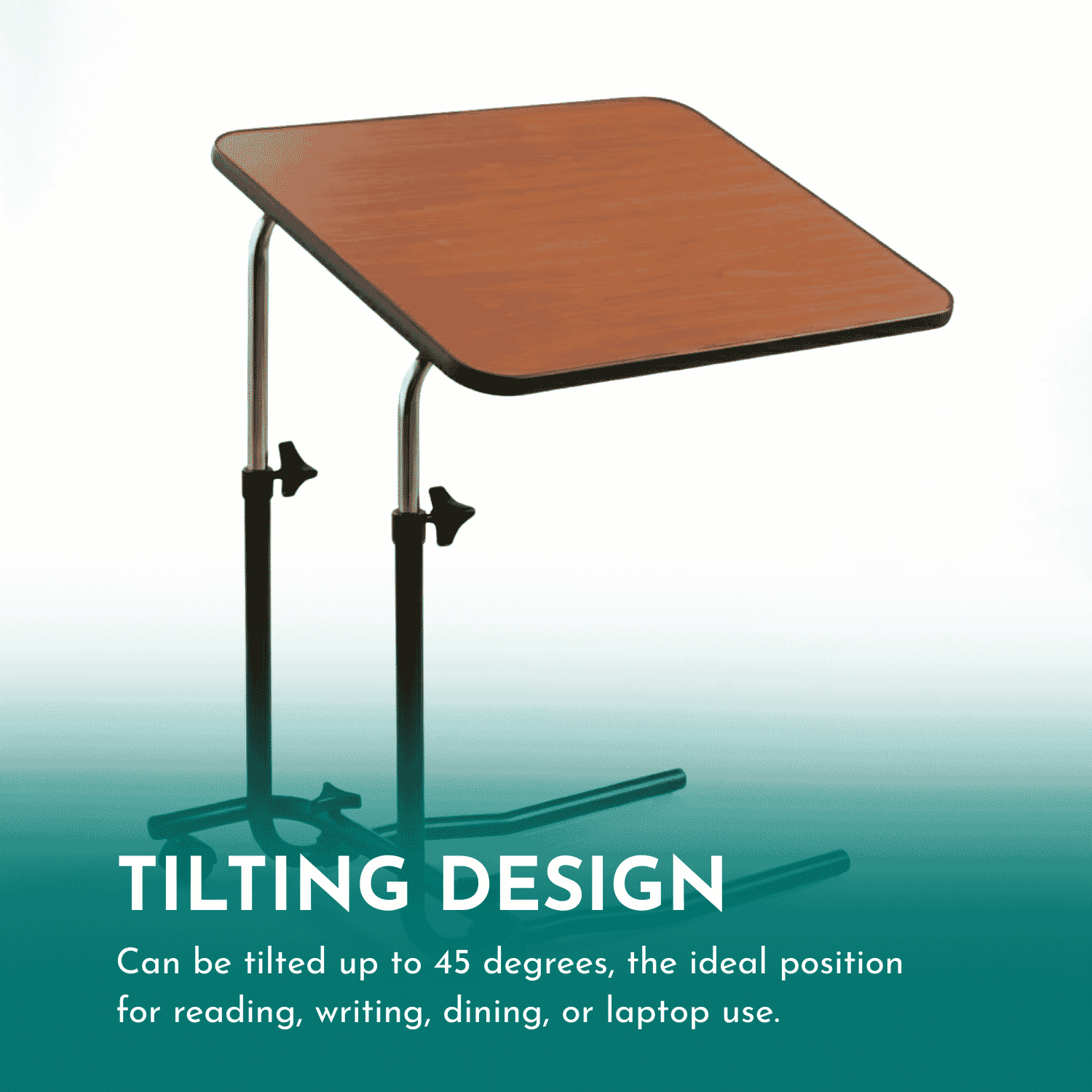 overbed table tilting