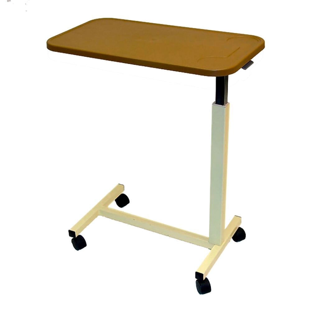 Overbed Table with Plastic Top