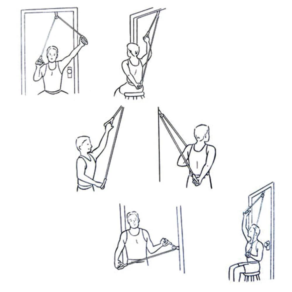 overhead shoulder pulley set uses