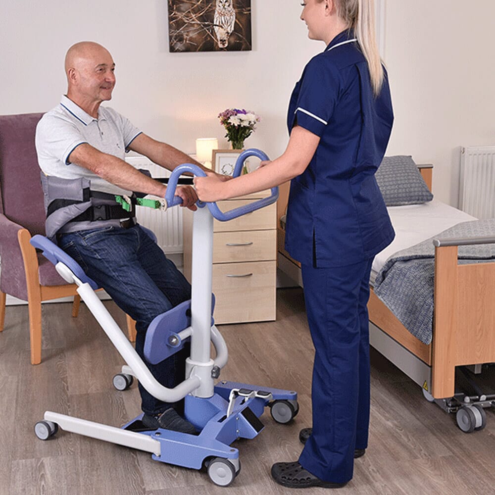 oxford deluxe standing sling with clips shown on up