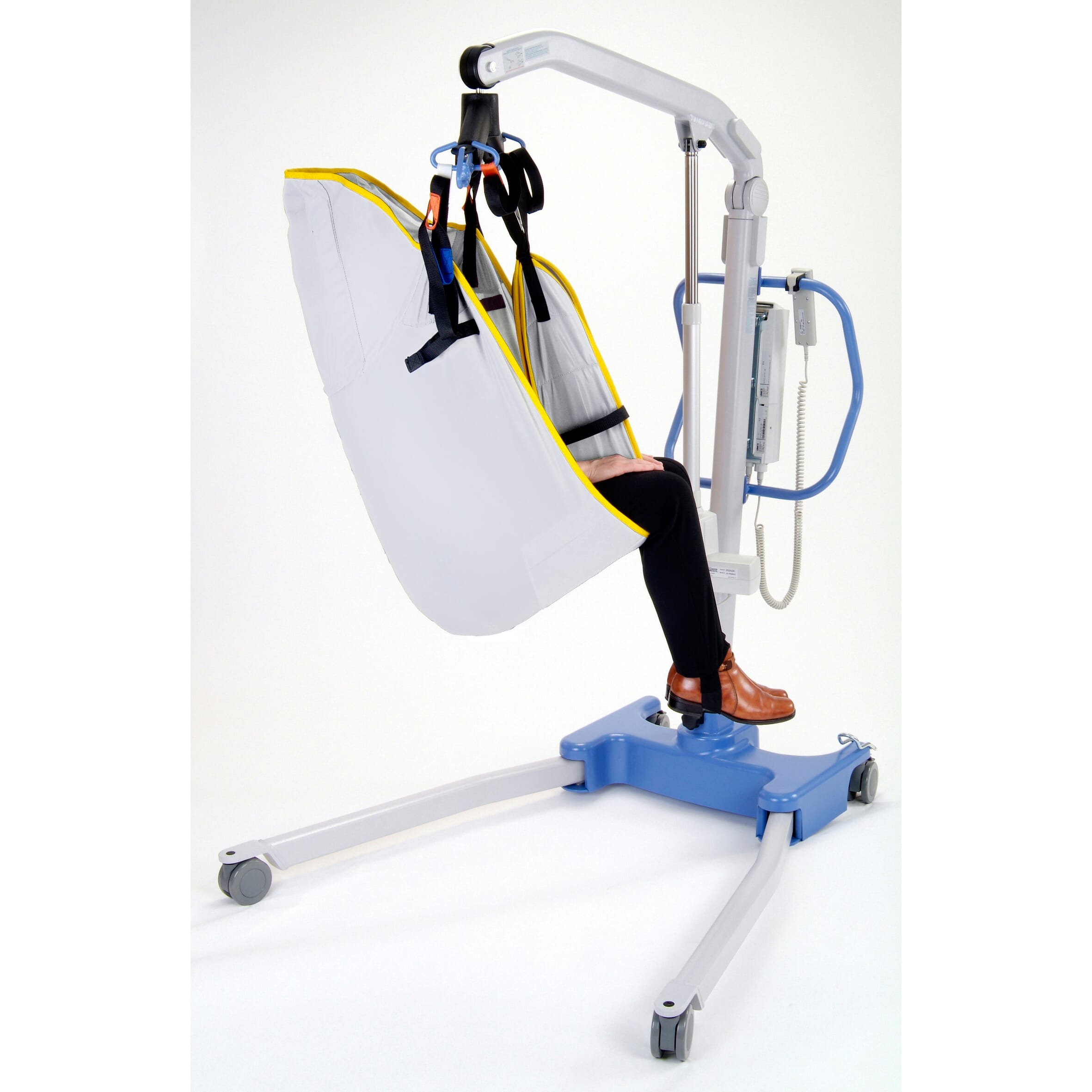 oxford full back disposable sling shown in hoist