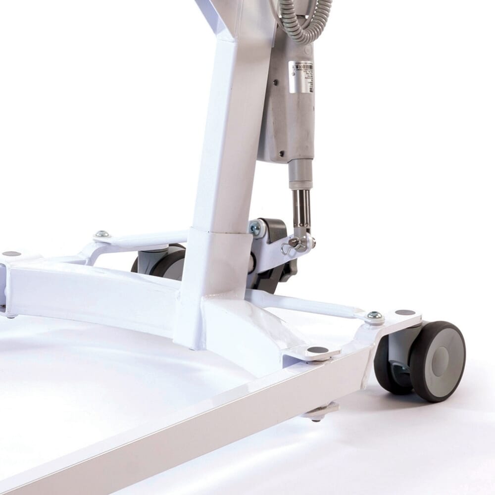 oxford midi 180 electric mobile hoist electric leg opening close up