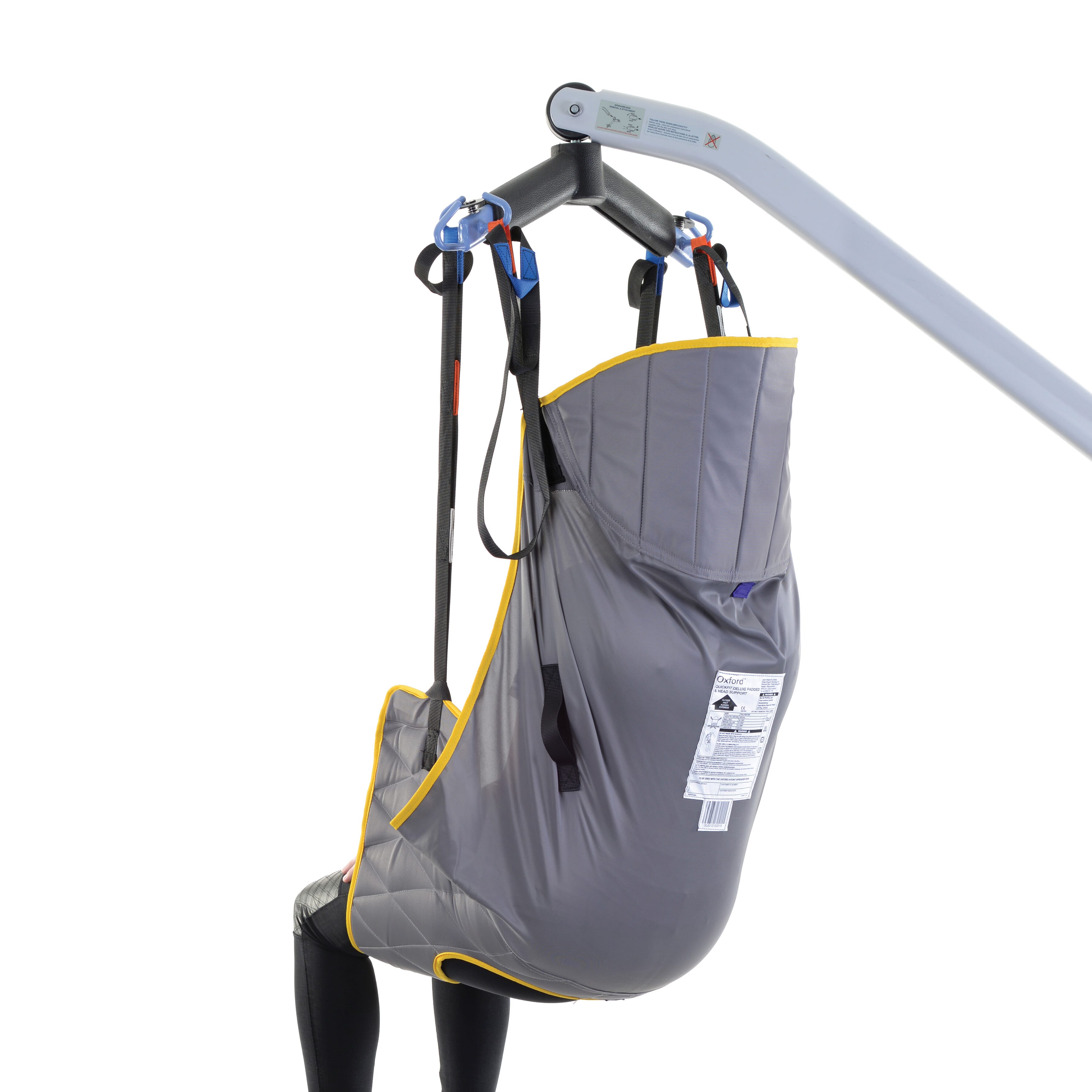 oxford quickfit deluxe sling with padded head support in use back