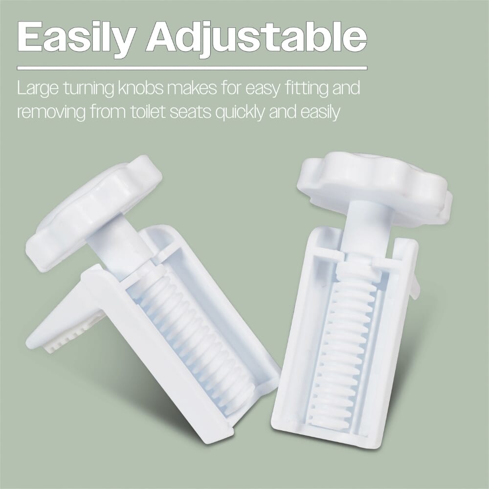 padded raised toilet seat adjustable bracket