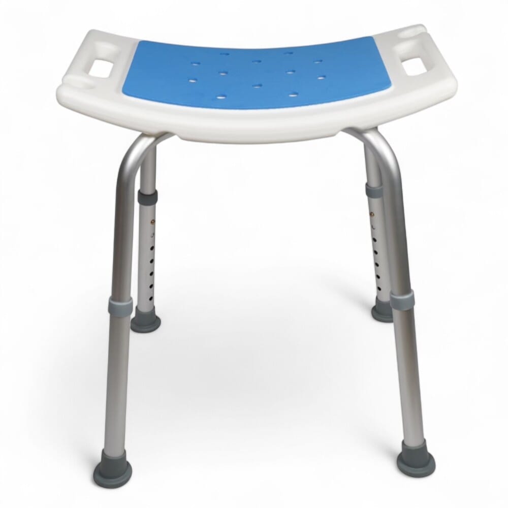 padded shower stool front