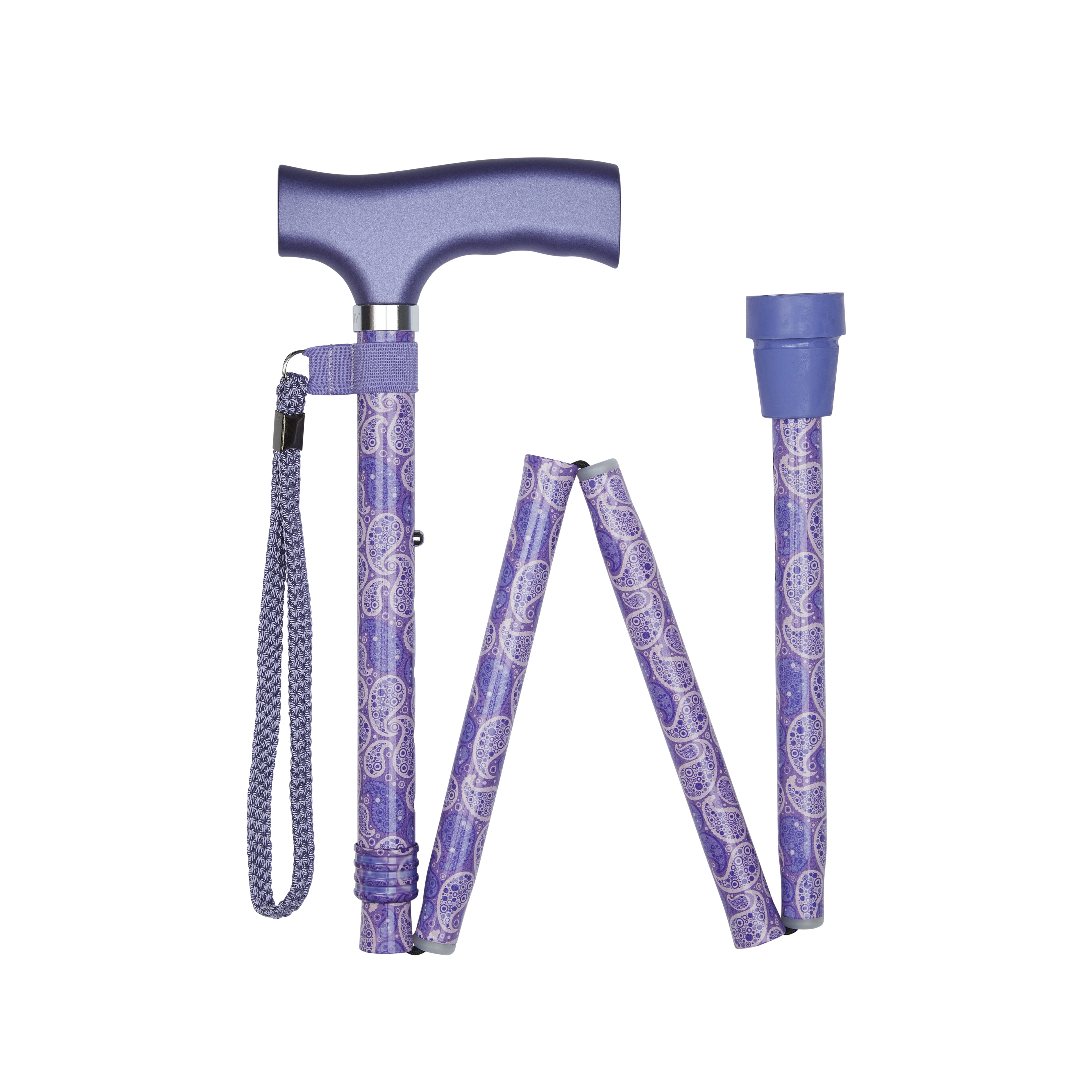 View Paisley Pattern Folding Stick Lilac information