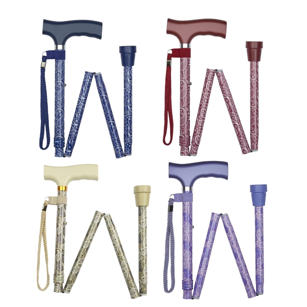 Paisley Pattern Folding Stick
