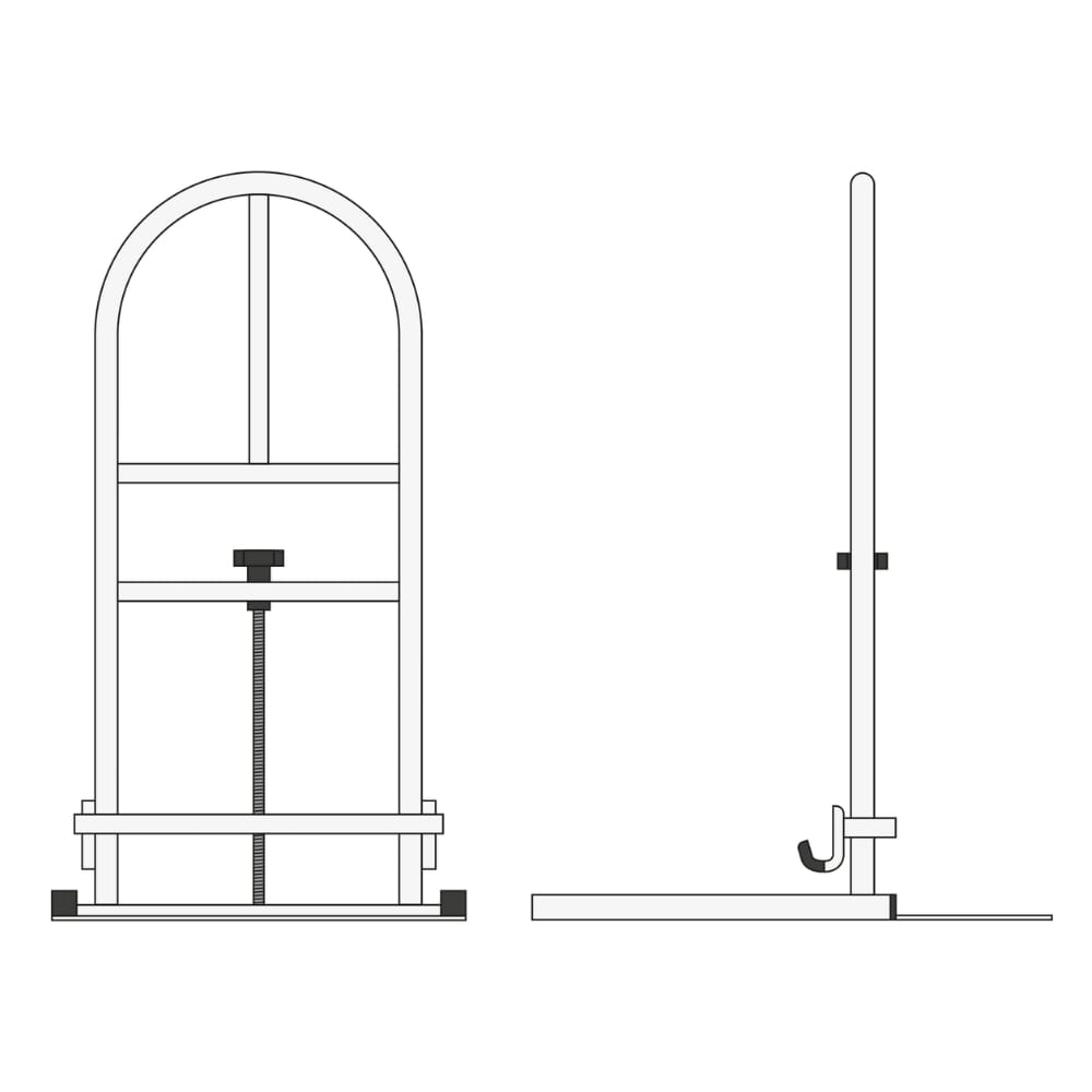 parnell premier bed rail drawing