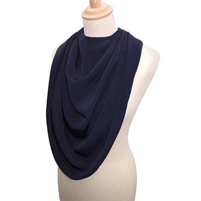 pashmina neck clothing protector blue