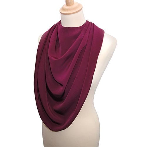 View Pashmina Neck Clothing Protector Burgundy information
