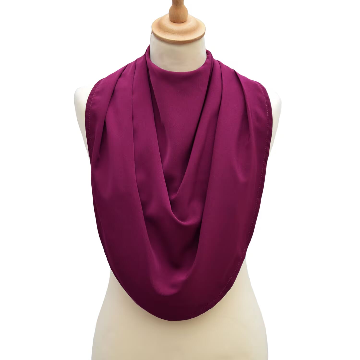 pashmina neck clothing protector burgundy
