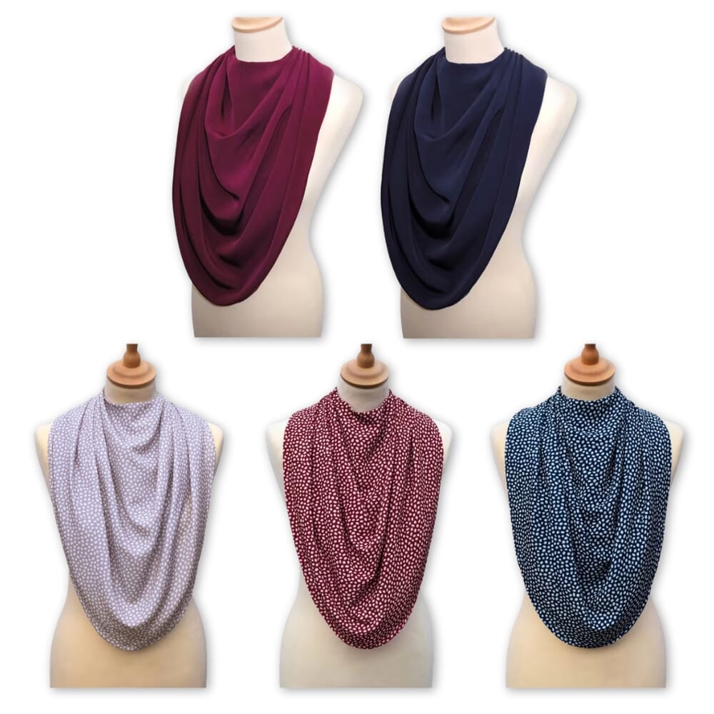 pashmina neck clothing protector range