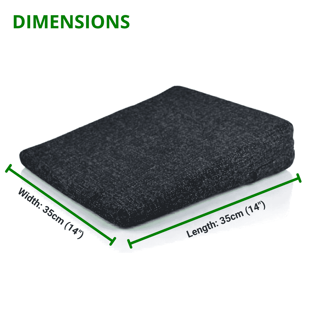 pelvic wedge wheelchair cushion dimensions