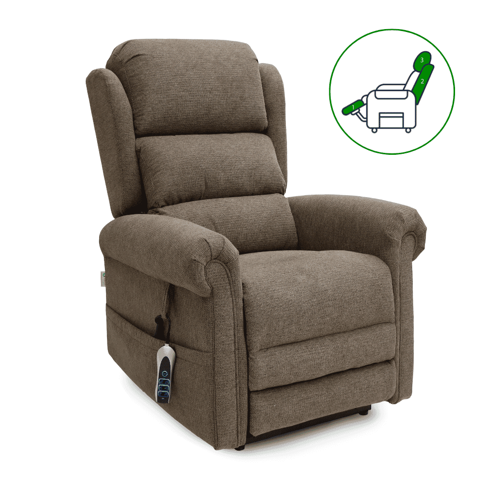 petite dallux everest triple motor riser recliner bark
