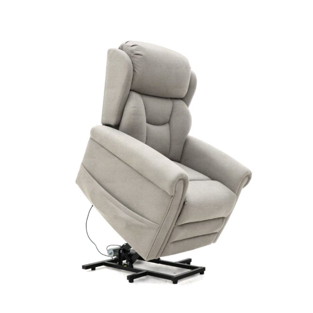 petite dallux nevis dual motor riser recliner chair cream rising