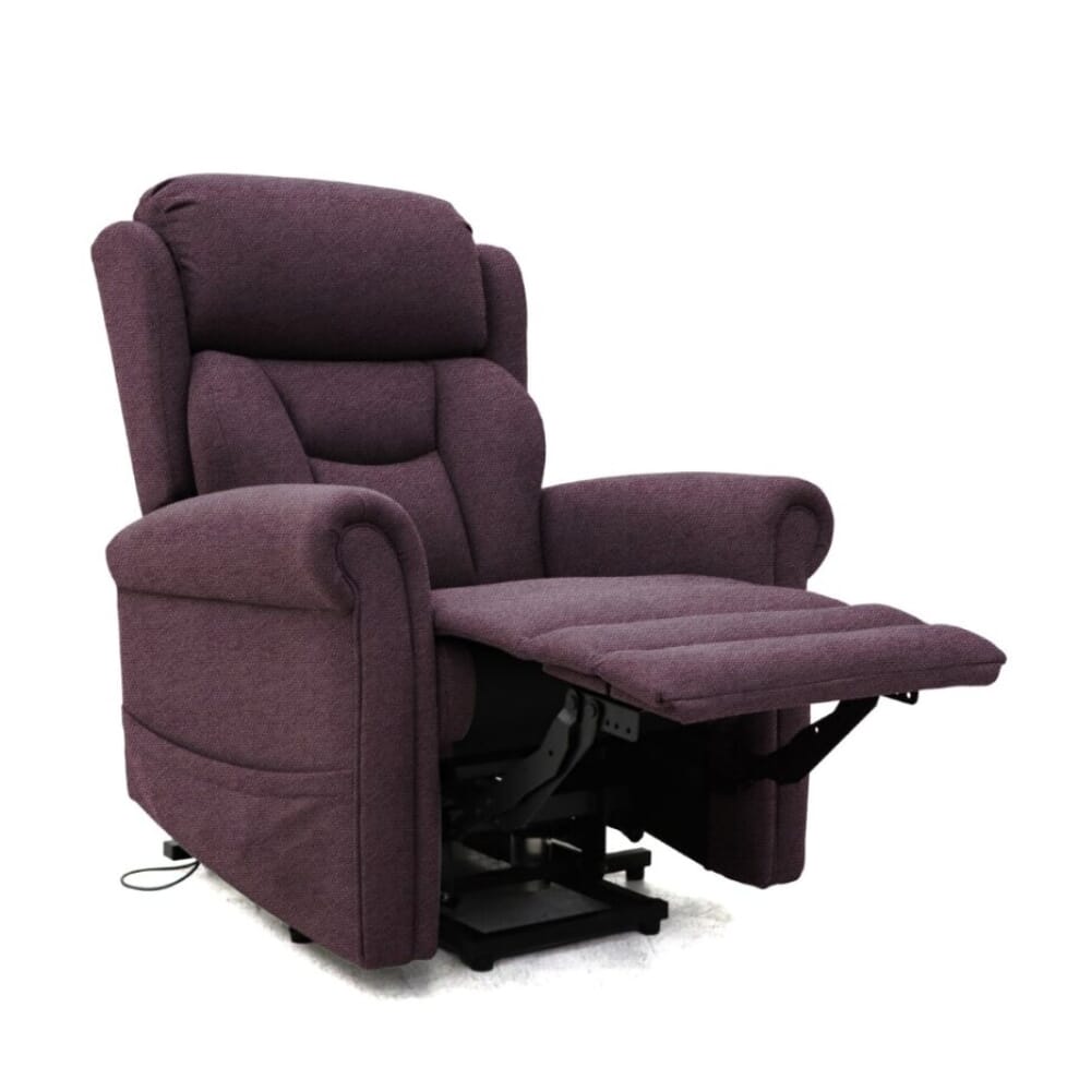 petite dallux nevis dual motor riser recliner chair rose reclining