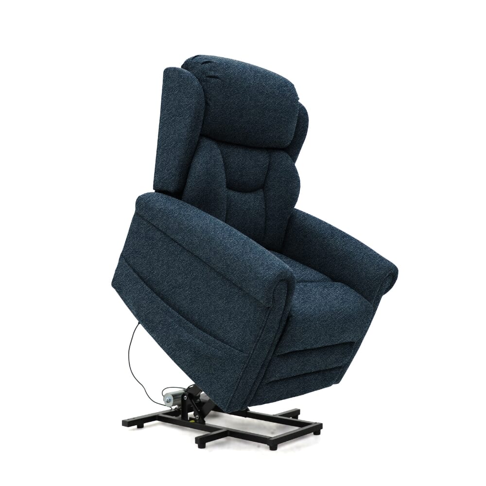 petite dallux nevis triple motor riser recliner chair denim rising