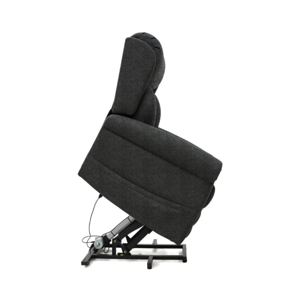 petite dallux nevis triple motor riser recliner chair graphite rising side view