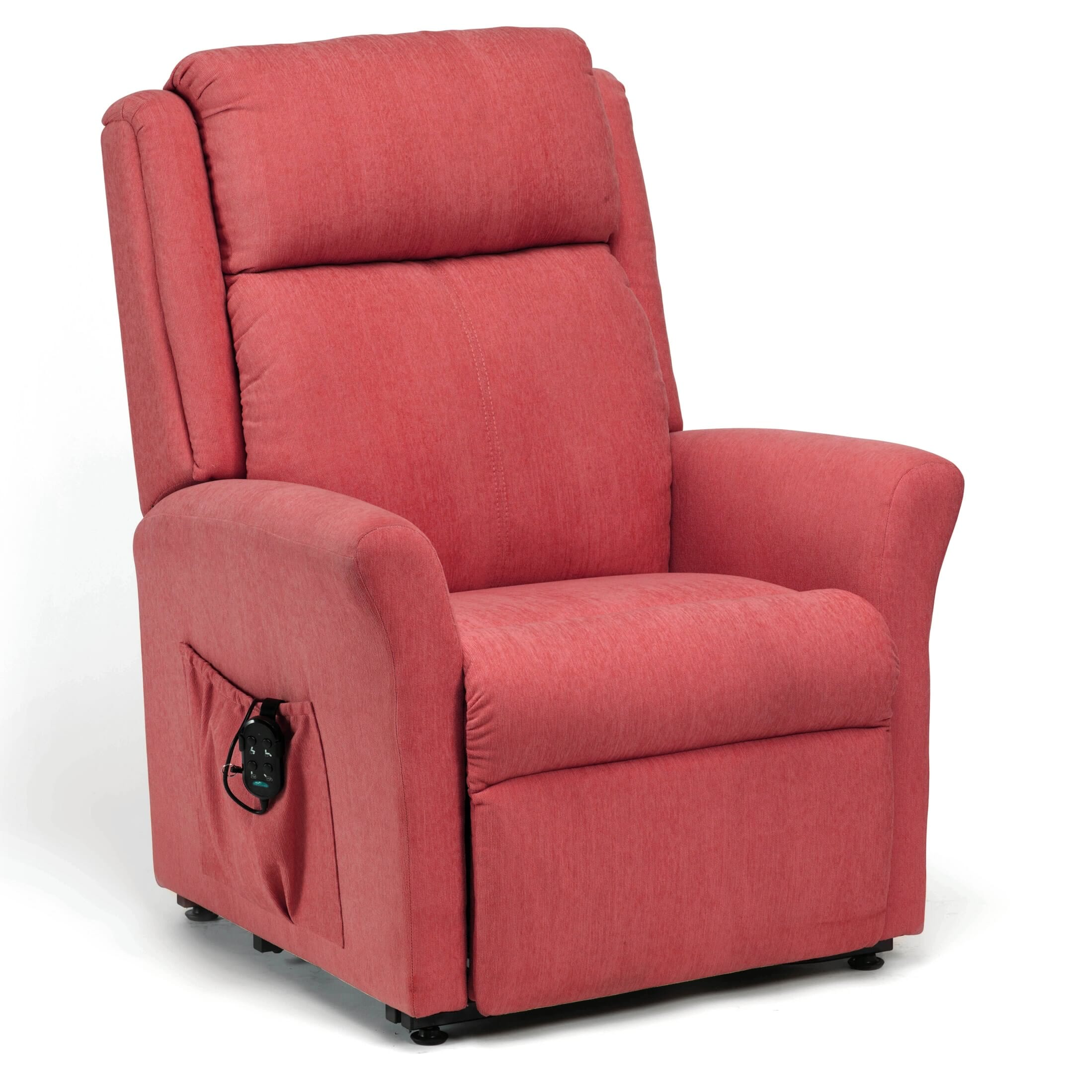 View Petite Memphis Luxury Dual Motor Riser Recliner Chair Berry Red information