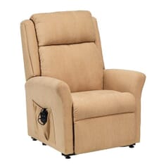 Petite Memphis Luxury Dual Motor Riser Recliner Chair - Biscuit