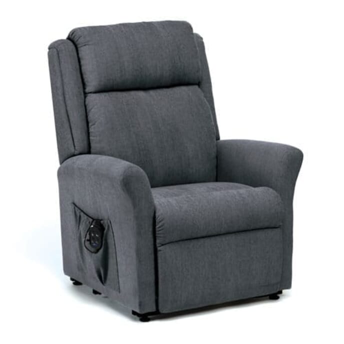 petite memphis luxury dual motor riser recliner chair charcoal