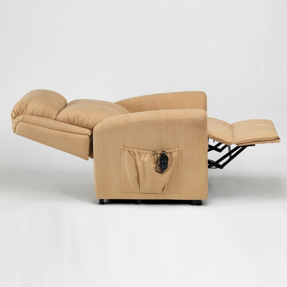 petite memphis luxury dual motor riser recliner chair reclined