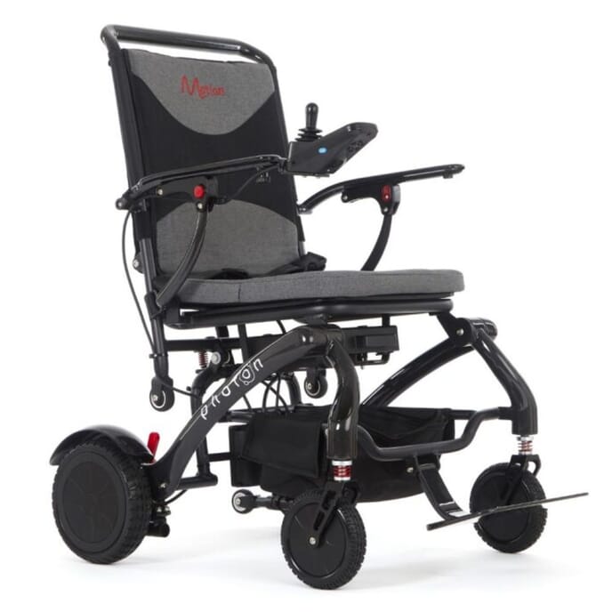 photon carbon fibre electric wheelchair black