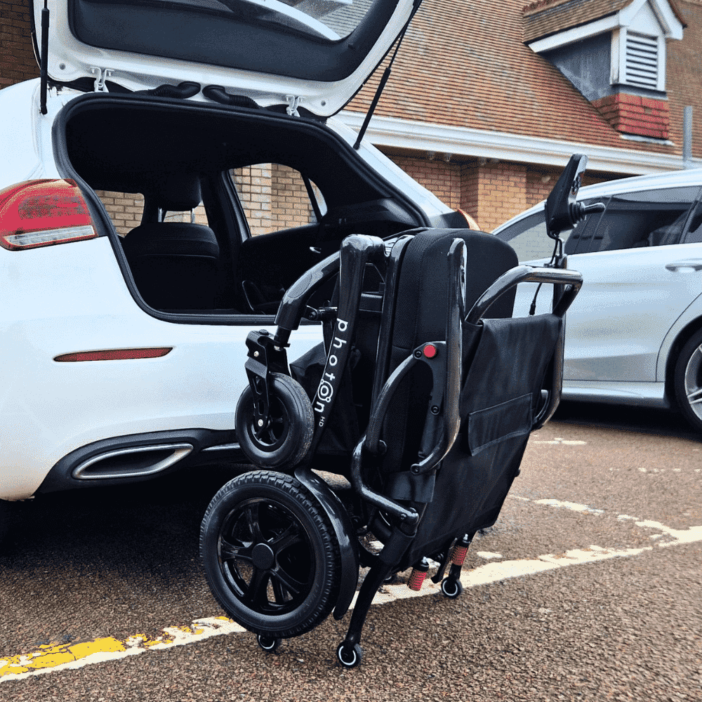 photon hd carbon fibre electric wheelchair car boot