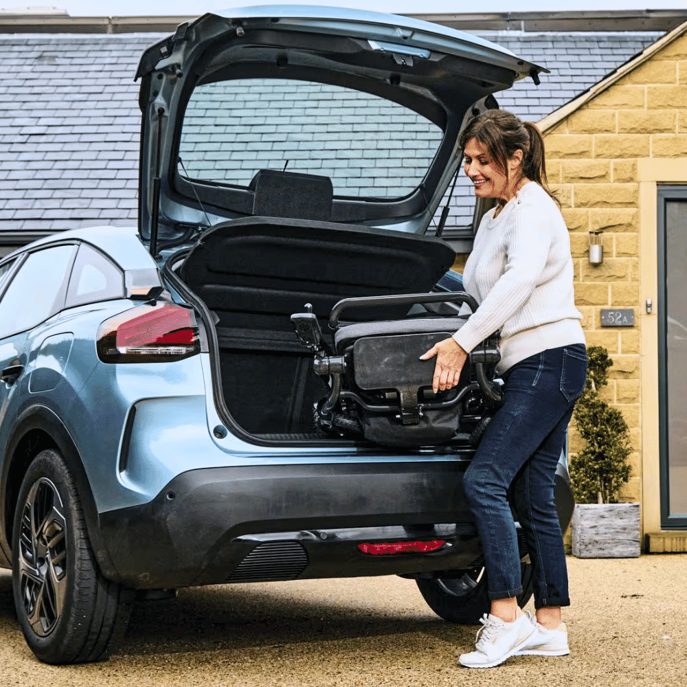 photon lite carbon fibre electric wheelchair fits in car boot