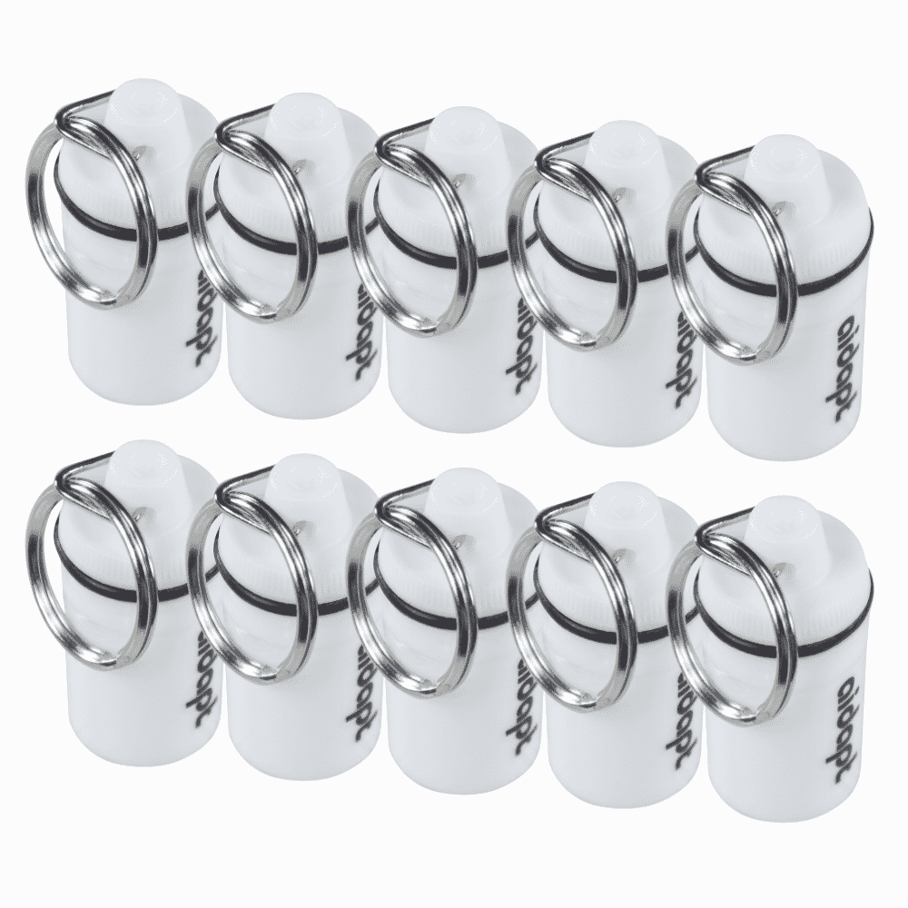 pill box keyring pack of 10