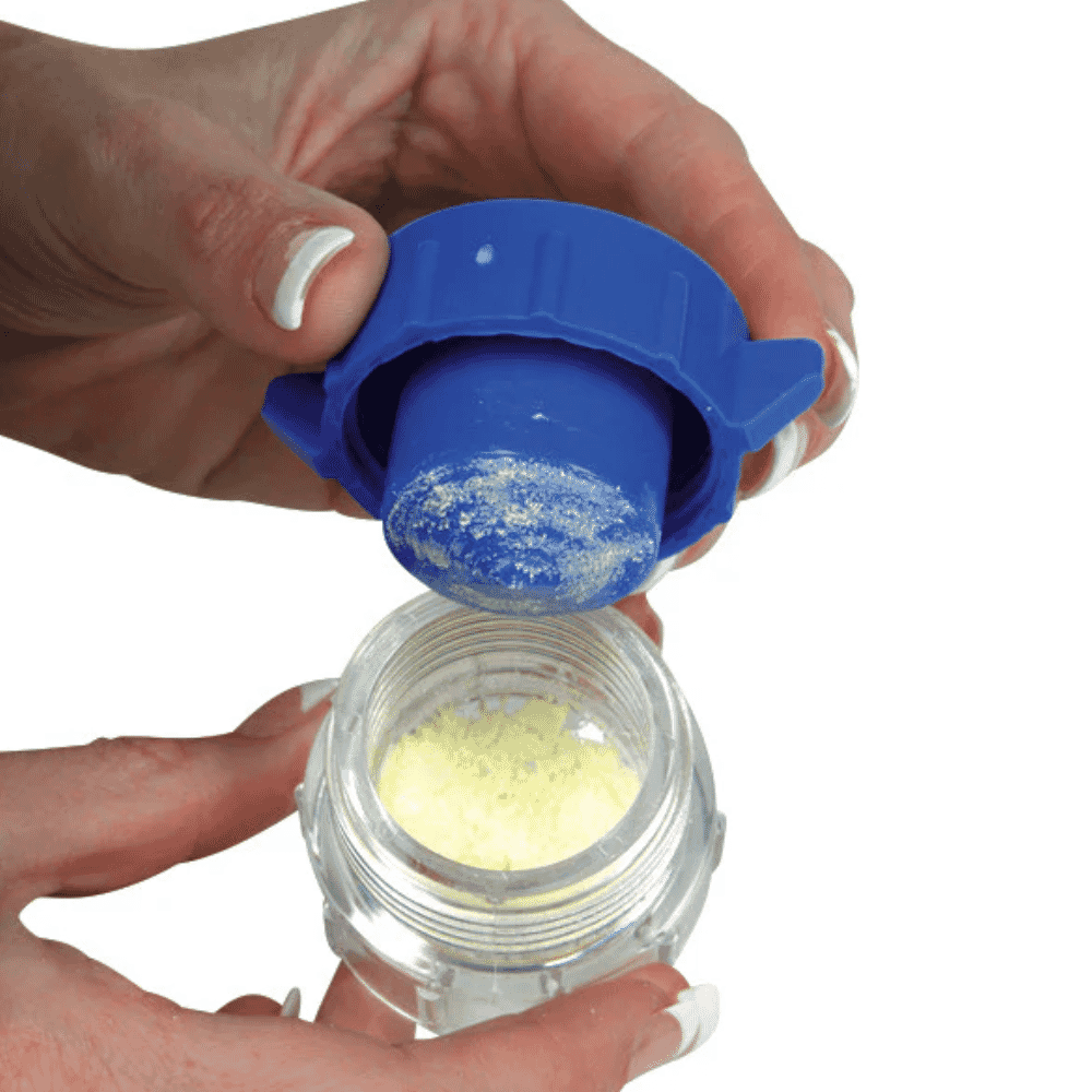 pill pulversisor in use