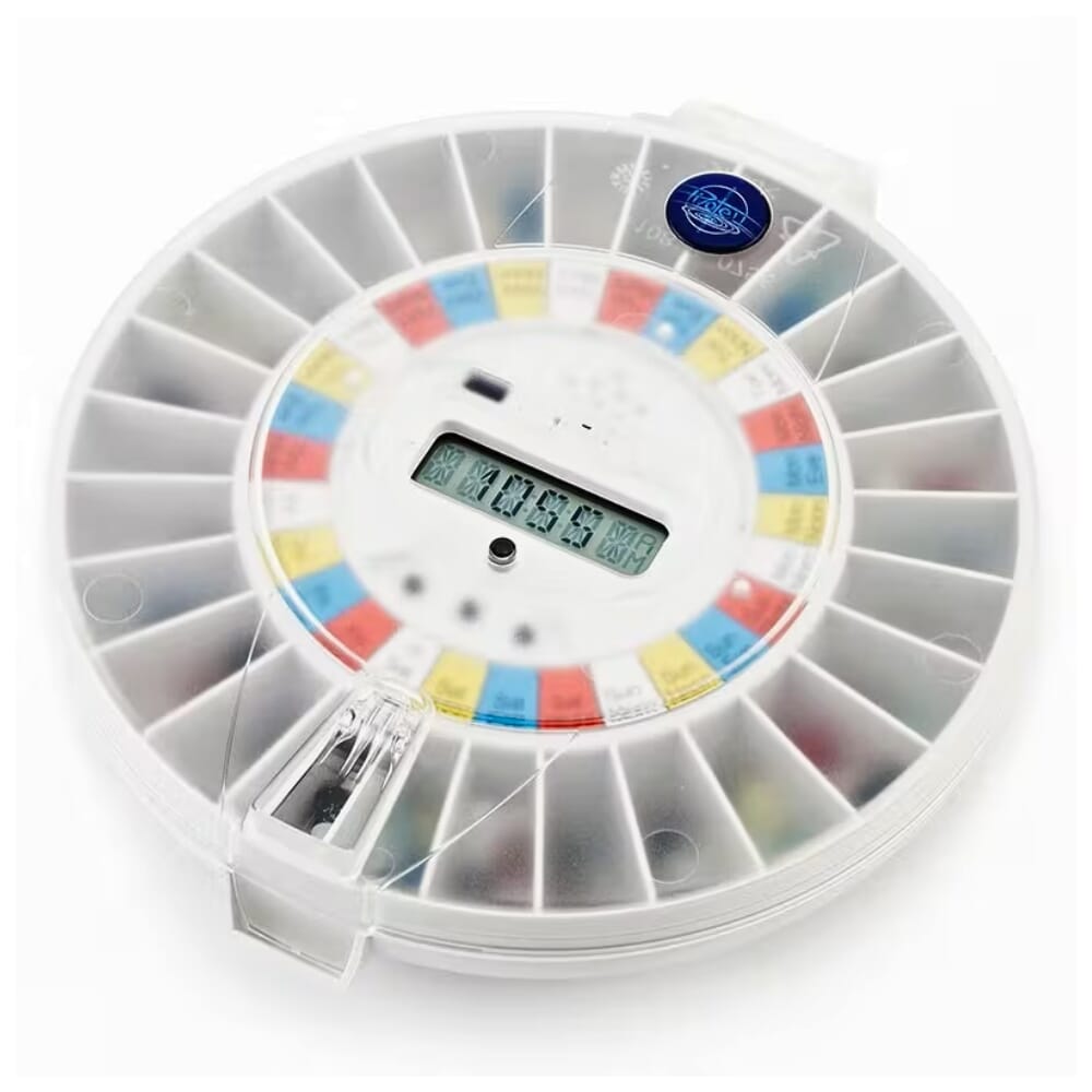 pivotell advance automatic pill dispenser clear lid pill dispenser