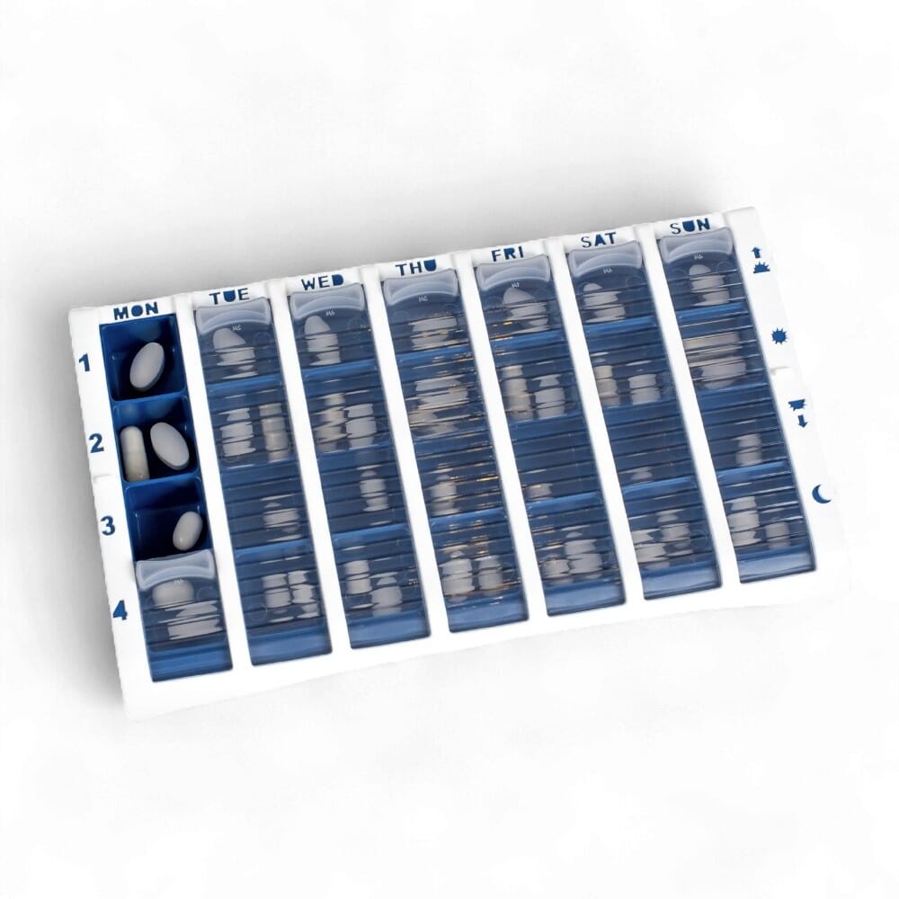 pivotell large pill organiser blue