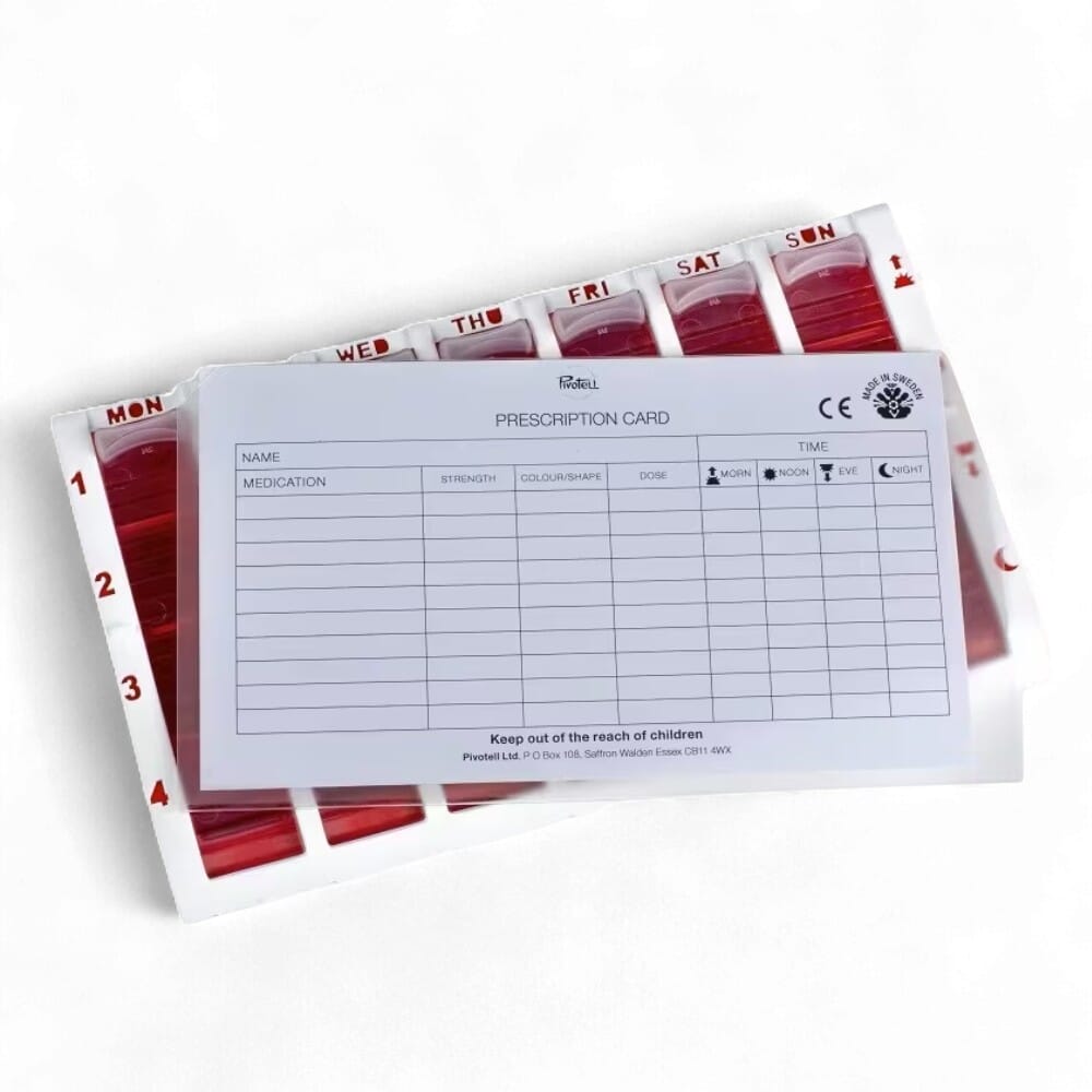 pivotell large pill organiser red card
