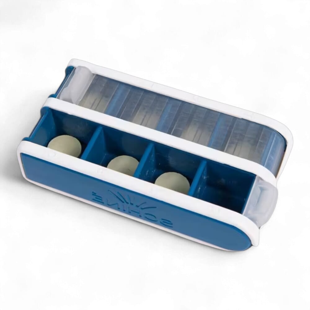 pivotell small pill organiser blue open