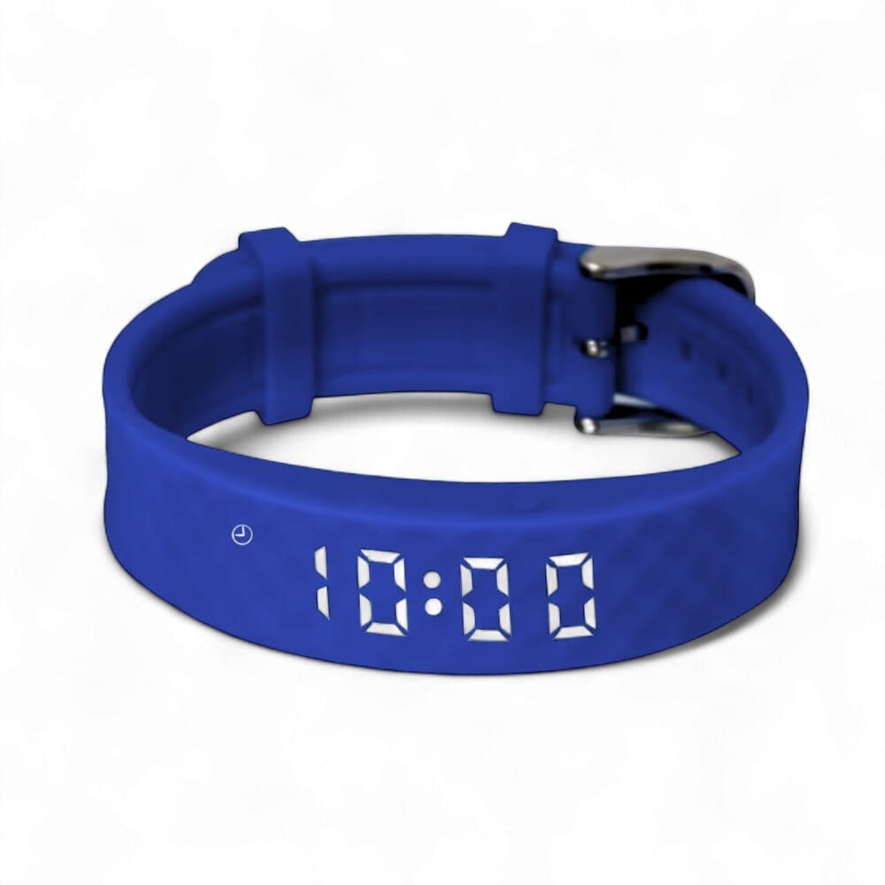 pivotell vibratime reminder alarm watch blue side