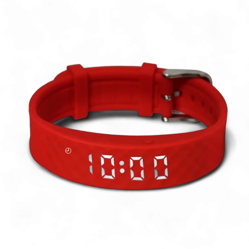 pivotell vibratime reminder alarm watch red side