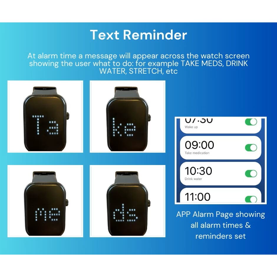 pivotell vibratime smart pill reminder watch 2