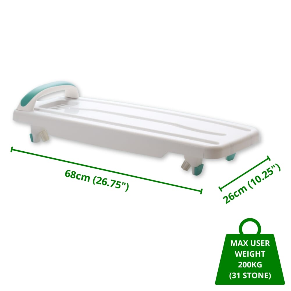 plastic bath board with handle dimensions