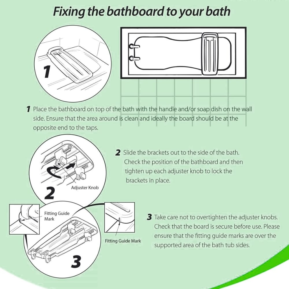 plastic bath board with handle how to