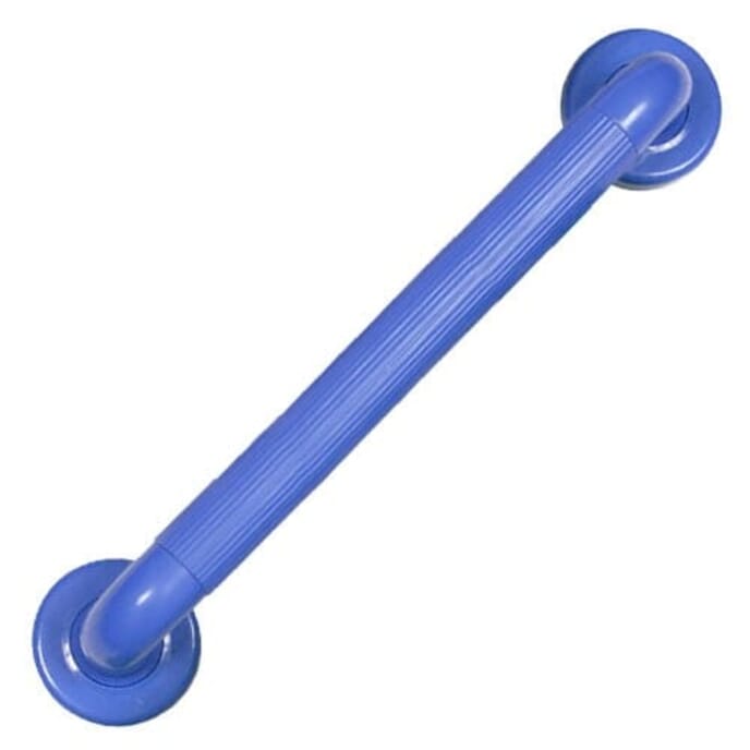 plastic fluted grab rail blue 300mm