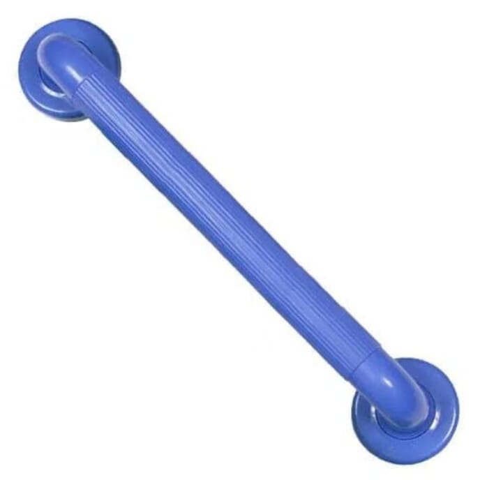 plastic fluted grab rail blue 600mm