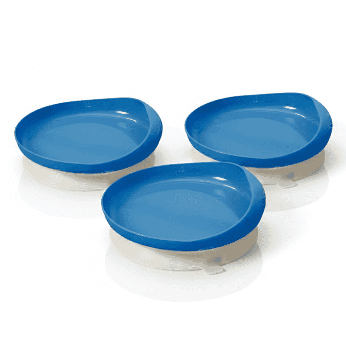 plastic scooper plate with suction base pack of 3